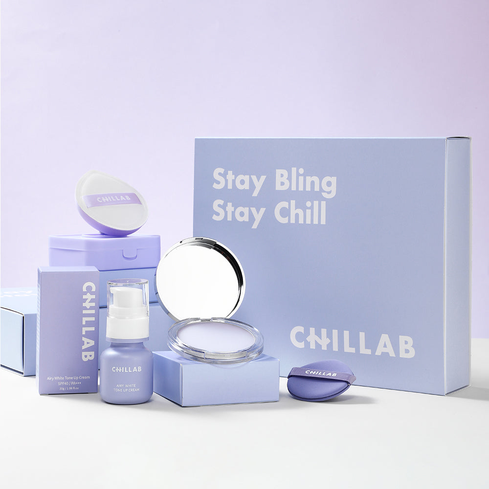 Gift Set - Lavender Matte Powder, Airy White Tone-up Cream And Extra L –  CHILLAB