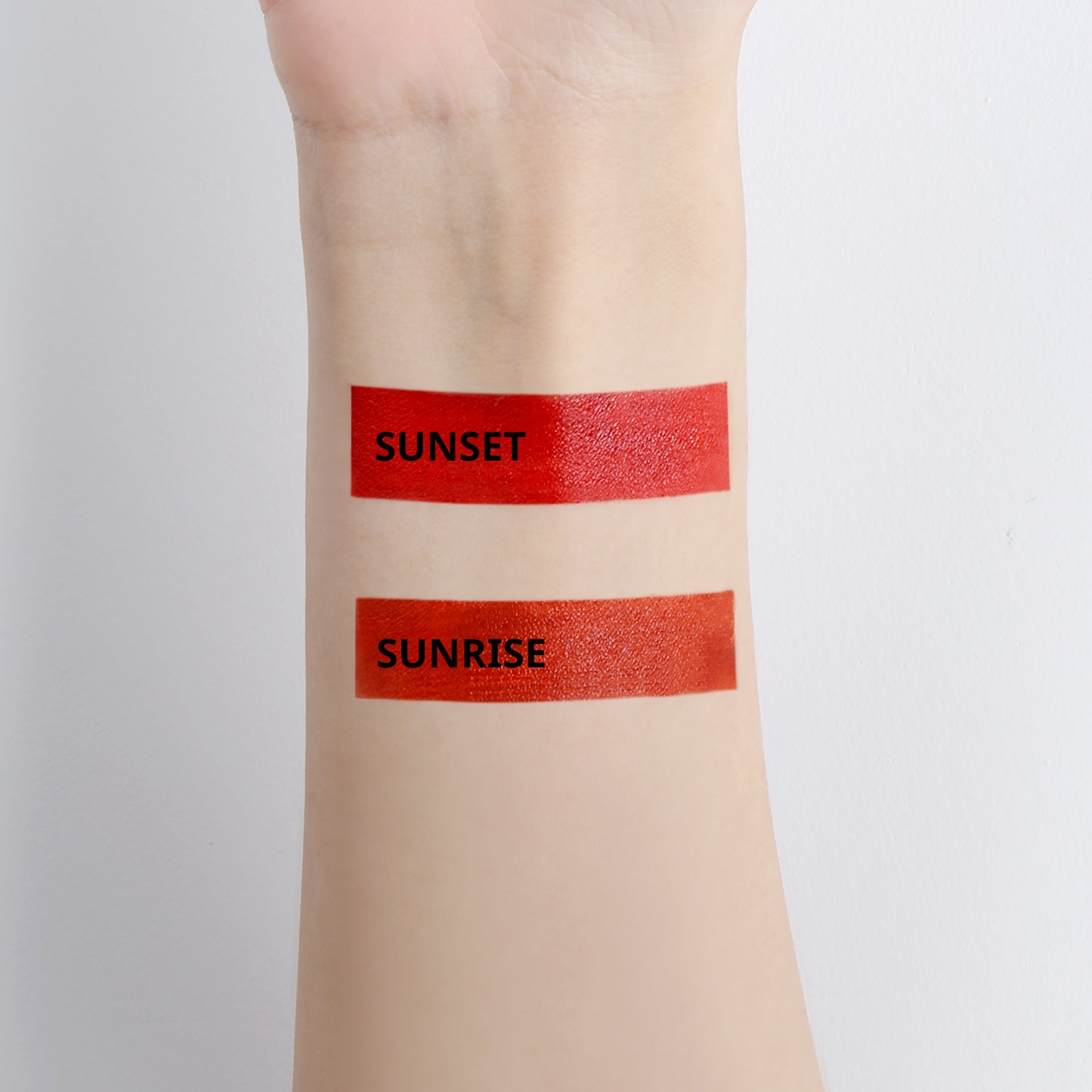 red and orange color shades chillab lipstick