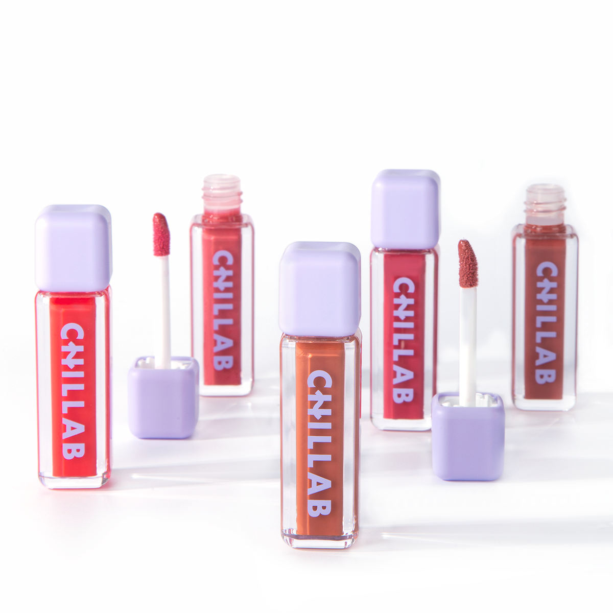 Glow & Glam Lip Collection - Five Vibrant Shades Lip Gloss + Magic Lilac Plumping Lip Oil