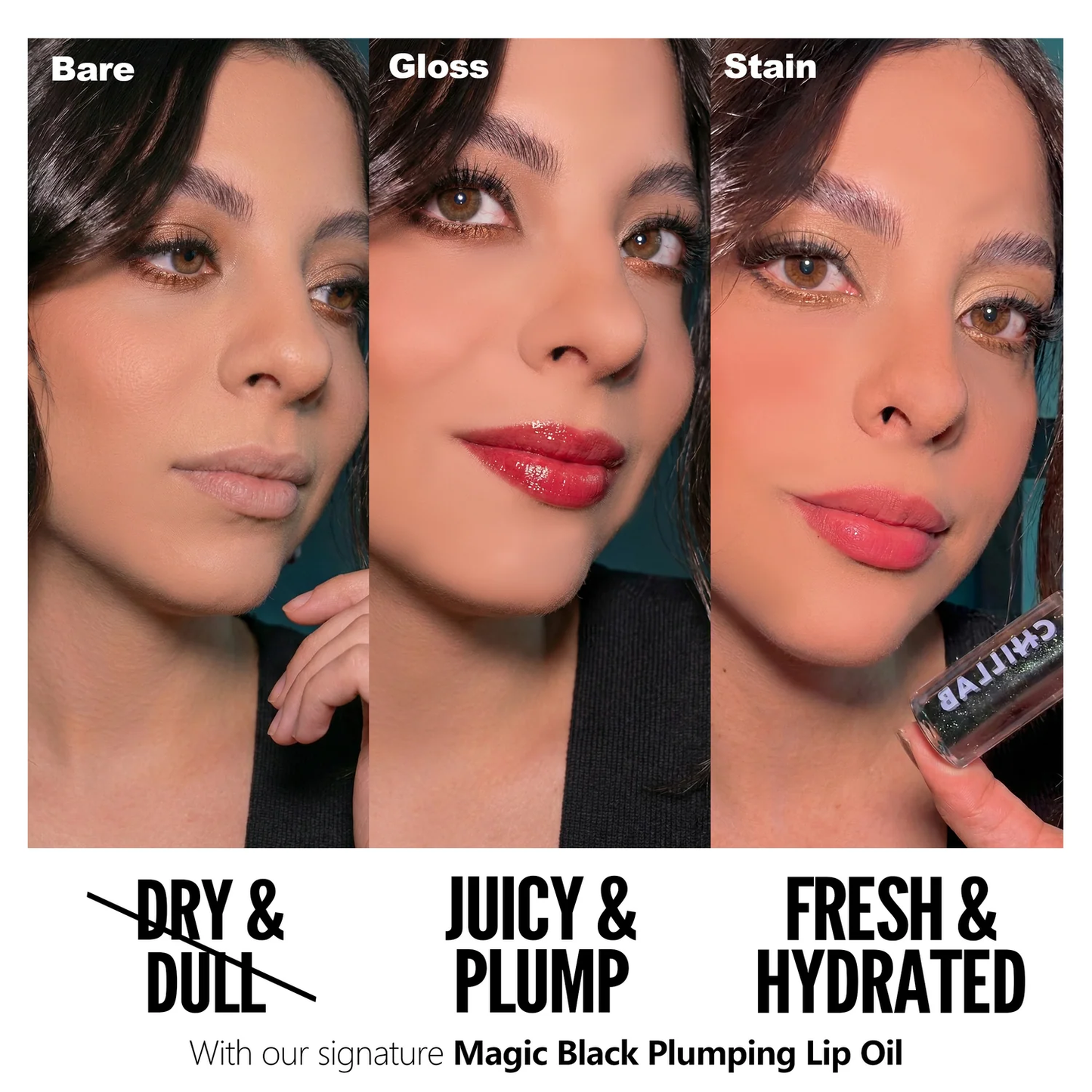 Set completo Magic Black Plumping Lip Oil