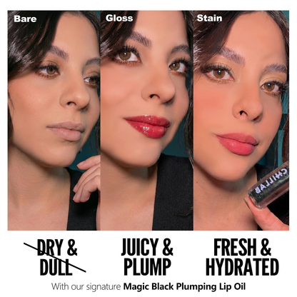 Set completo Magic Black Plumping Lip Oil
