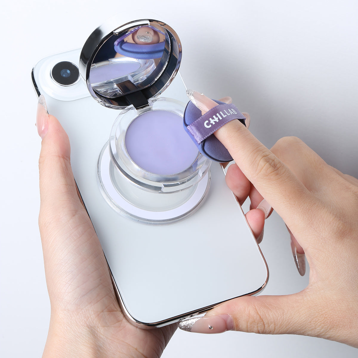 Lavender Matte Powder Mini with Magnetic Phone Grip