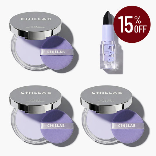 Lavender Matte Powder and Lipstick Set