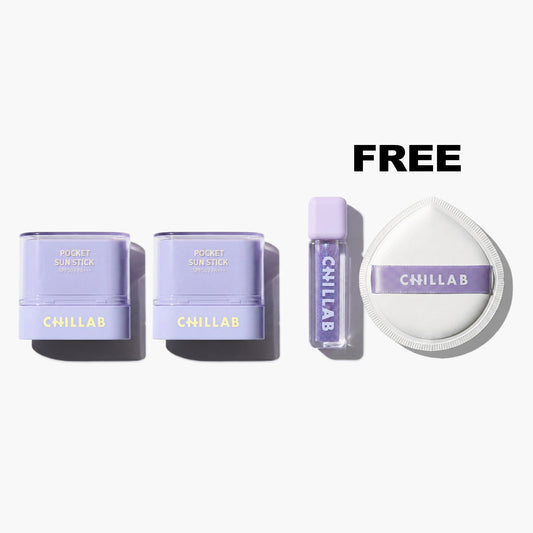 Pocket Sun Stick Duo | FREE Lilac Lip Oil & Puff