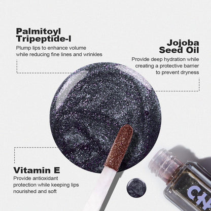 Magic Black Plumping Lip Oil Duo | Free Mini Lavender Matte Powder