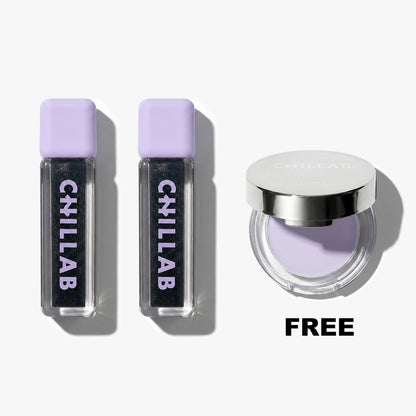 Magic Black Plumping Lip Oil Duo | Free Mini Lavender Matte Powder