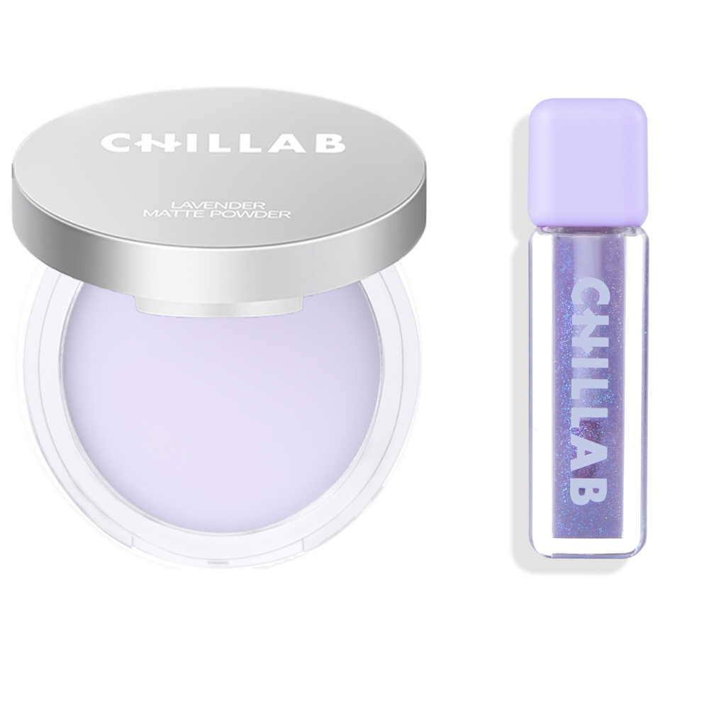 Lavender Matte Powder & Magic Lilac Plumping Lip Oil Duo