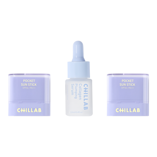 chillab sunscreen and collagen serum